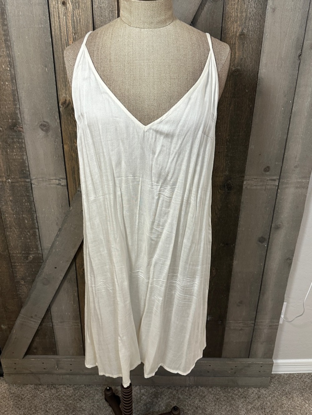 Anthropologie Antik Batik Cotton Ivory Long-Sleeve Black Embroidered Dress - Picture 13 of 16